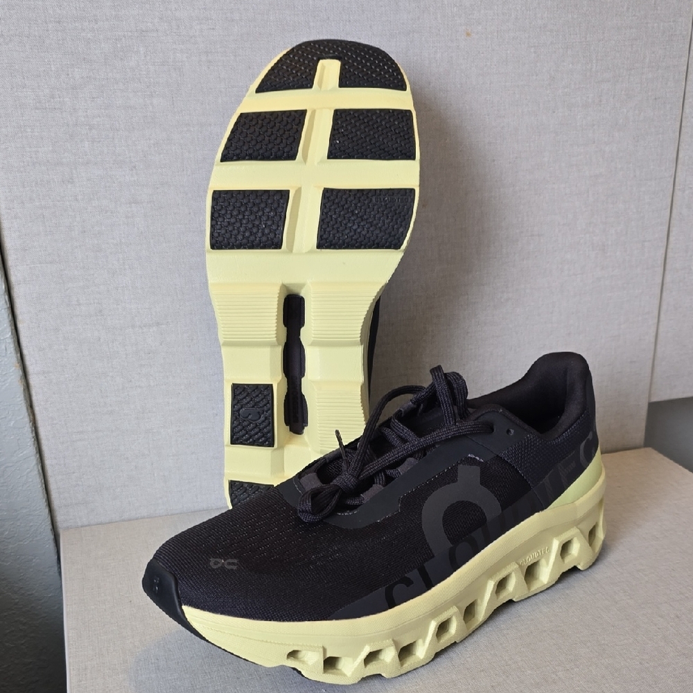 On Running Men's Black and Yellow Shoes. Brand New Monster,s. ( m 10 ).
